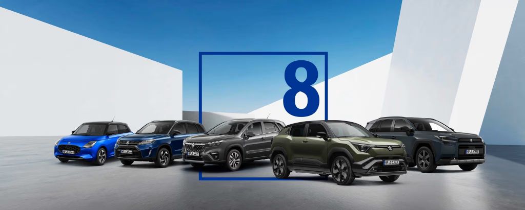 Suzuki Deutschland führt mit SUZUKI Pro eine Garantie bis zu einem Fahrzeugalter von 8 Jahren auf alle Modelle ein