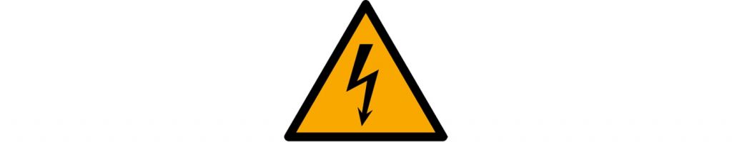 Warnung vor elektrischer Spannung