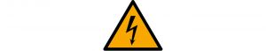 Warnung vor elektrischer Spannung